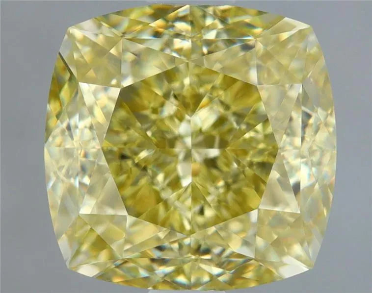 2.06ct Cushion brilliant Natural Diamond (Colour Fancy Yellow, Clarity VVS2, GIA Certified)