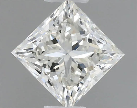 0.37ct Princess Natural Diamond (Colour J, Clarity VS1, GIA Certified)