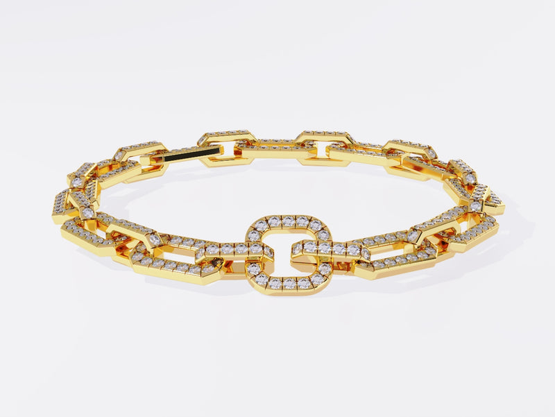 Montana diamond link bracelet
