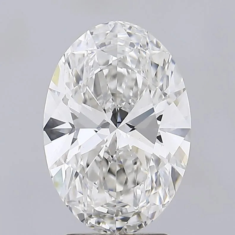 3.00ct Oval Lab Grown Diamond (Colour G, Clarity VVS2, IGI Certified)