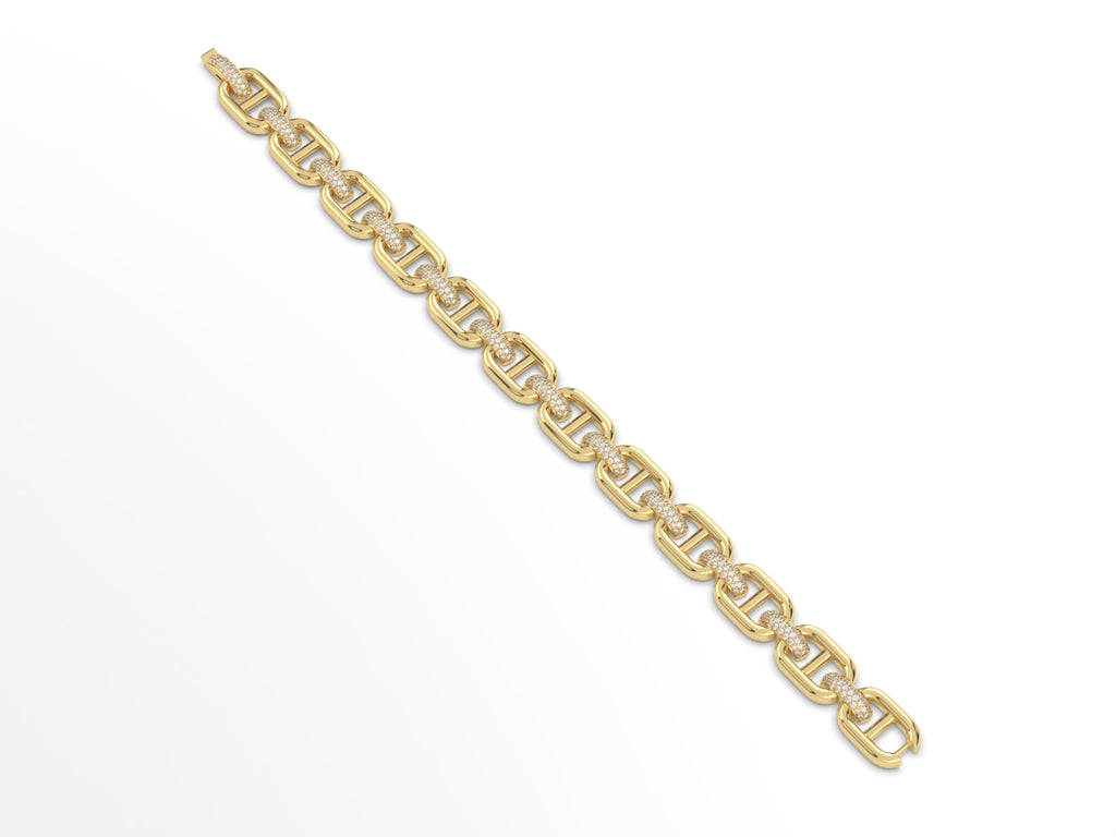 Mariner Diamond Link Bracelet