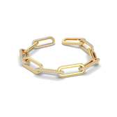 Paper Clip Diamond Bracelet