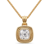 Capri pendant - hero shot on wheat chain