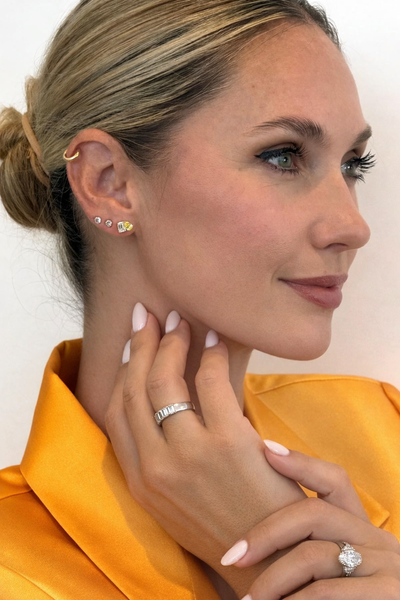 Toi et Moi earrings - white gold