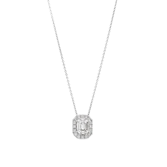 Multi-Diamond Cut Mosaic Necklace