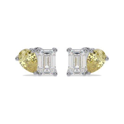 Toi et Moi earrings - white gold