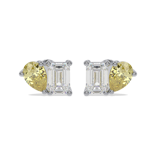 Toi et Moi earrings - white gold