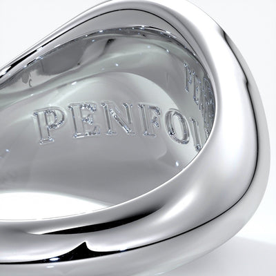 Dean Wedding rings crest ring monogram platinum