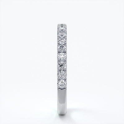 Harper Wedding ring brilliant cut 1.8mm scalloped eternity platinum