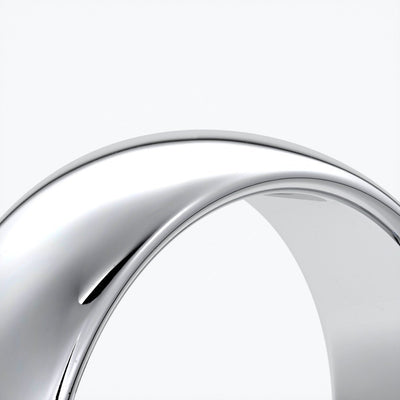 Harry Wedding ring 7mm comfort round mens band platinum