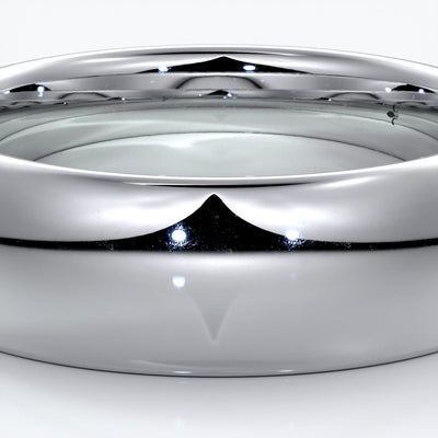 Harry Wedding ring 7mm comfort round mens band platinum