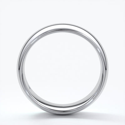 Harry Wedding ring 7mm comfort round mens band platinum