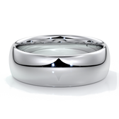 Harry Wedding ring 7mm comfort round mens band platinum