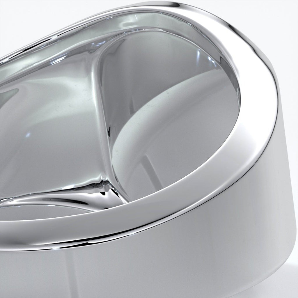 Otto Wedding rings crest ring monogram 18ct white gold