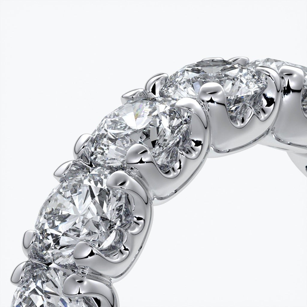 Renee Wedding ring round diamonds scalloped 18ct white gold