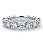 Renee Wedding ring round diamonds scalloped 18ct white gold
